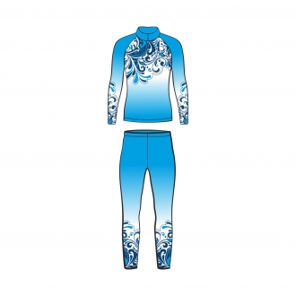 Лыжный комбинезон простой 403/401 расцветка 5 голубой